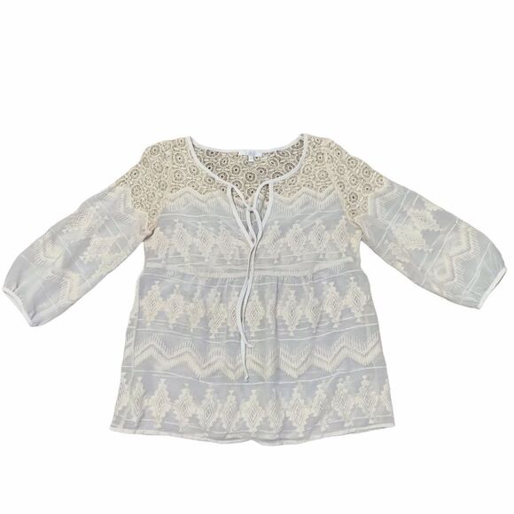 Glam Tunic Top with Tie Front - Picture 1 of 6
